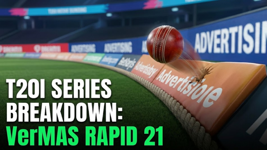 Focusing on the T20 series that preceded the ODIs, this conceptual image highlights a specific explosive boundary moment.