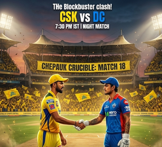 The Chepauk Crucible: CSK vs DC IPL 2026 Match 18 Ultimate Preview & Analysis 1 Promotional graphic for IPL 2026 Match 15 at Eden Gardens, Kolkata. A KKR batsman in purple kit and helmet faces an LSG fielder in blue. Large text overhead states "IPL 2026: KKR vs LSG", "ULTIMATE MATCH PREVIEW & PREDICTIONS". Below, "MATCH 15, EDEN GARDENS, KOLKATA" and incomplete team names are visible on stadium structures. Set at night under floodlights with a crescent moon. (Keywords: IPL 2026, KKR vs LSG, Eden Gardens, Match 15, match preview, predictions).